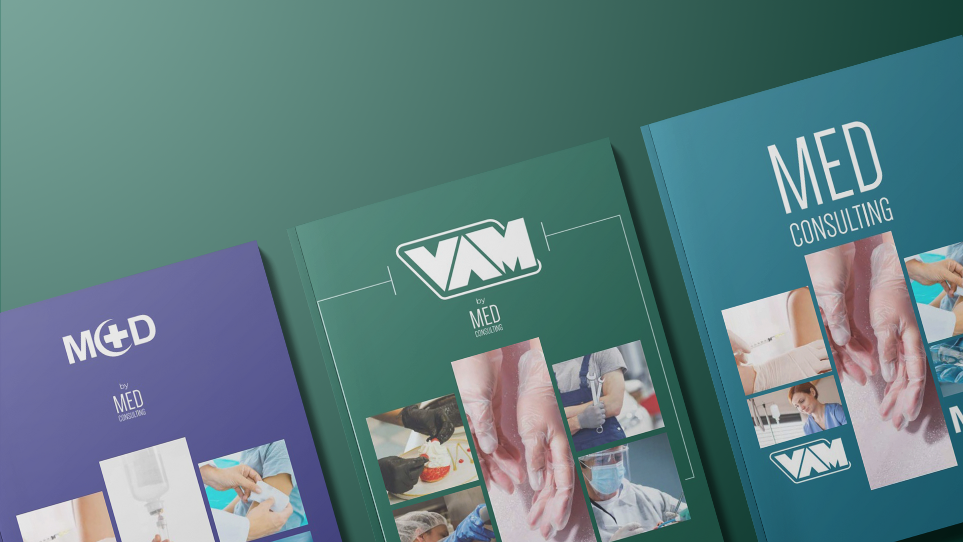 cataloghi VAM e M+D di Med Consulting con le ultime novità sui guanti monouso e da lavoro, sull'abbigliamento professionale e sulle forniture mediche