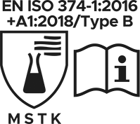 EN ISO 374-1:2016TYPE B | M S T K