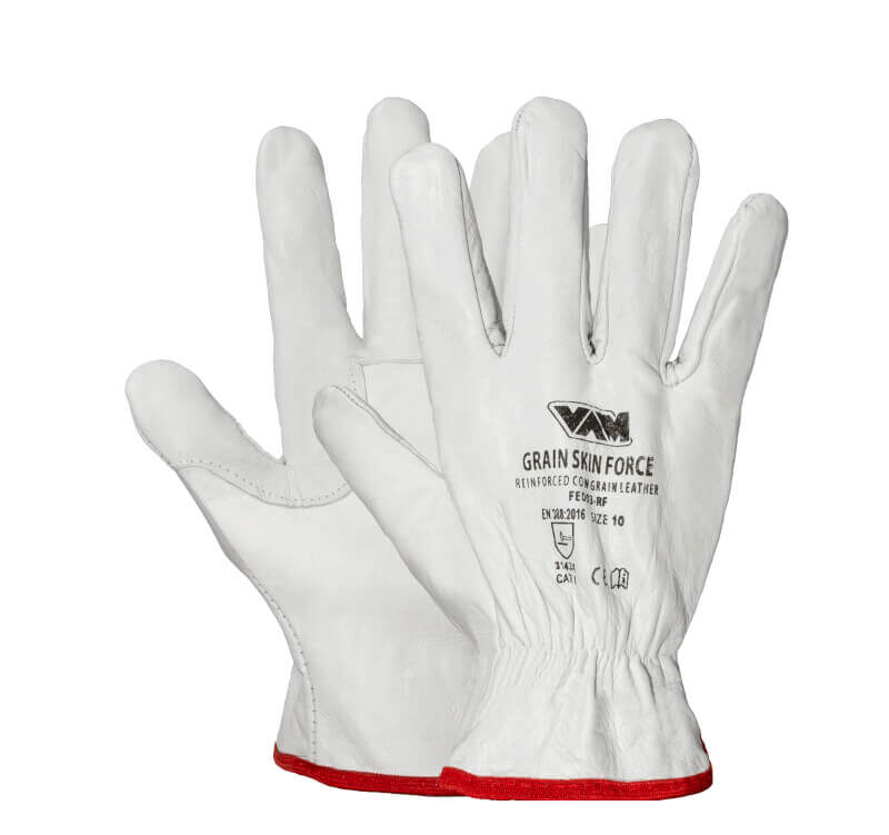 Guanti da lavoro in pelle resistenti fiore e crosta certificati