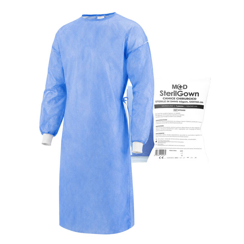 CAMICE CHIRURGICO STERILE IN SMMS 40 GSM