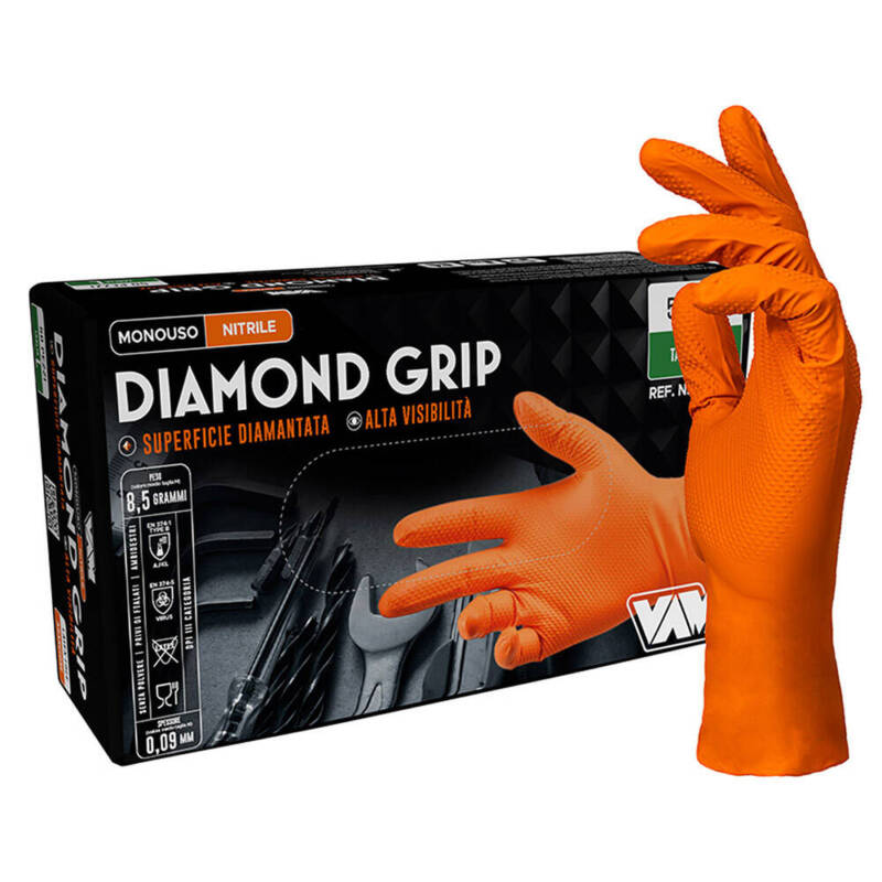 Guanti da lavoro nitrile monouso full grip